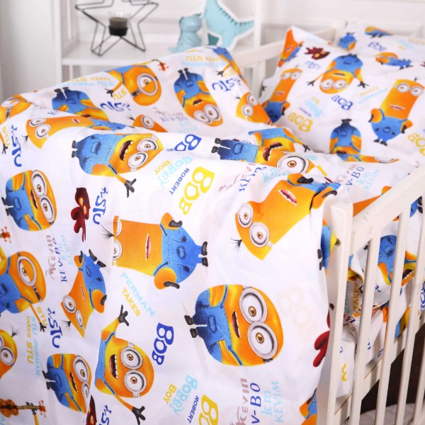 Фото - Комплект постельного белья MirSon Бязь 20-0036 Minions 220х240 (2200010270303)